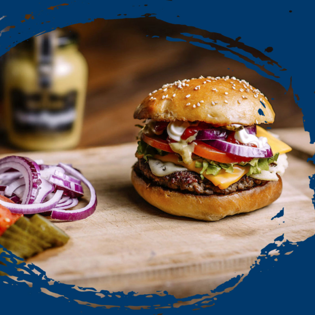 برگر بوقلمون