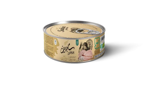 کنسرو بوقلمون در روغن با سیر و فلفل
