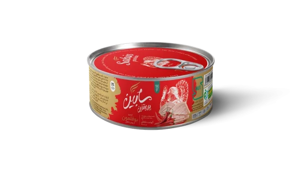 کنسرو بوقلمون در روغن با فلفل